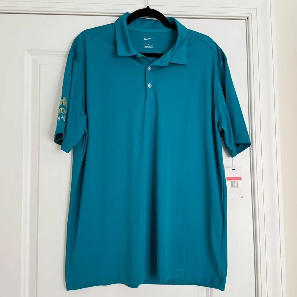 Nike Men's Teal Polo Shirt